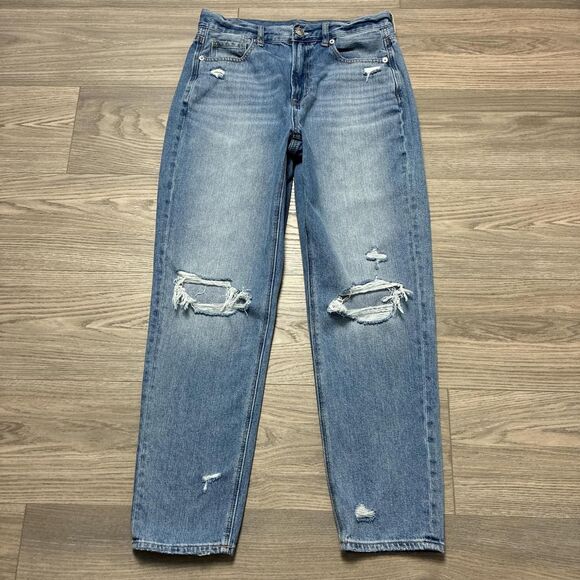 American Eagle Outfitters Denim - American Eagle Mom Jean Distressed Blue Size 8
